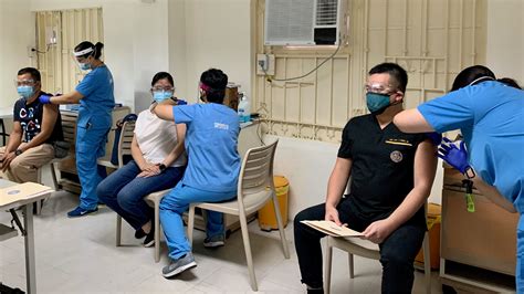 UST Hospital marks 75th anniversary with vaccine rollout.